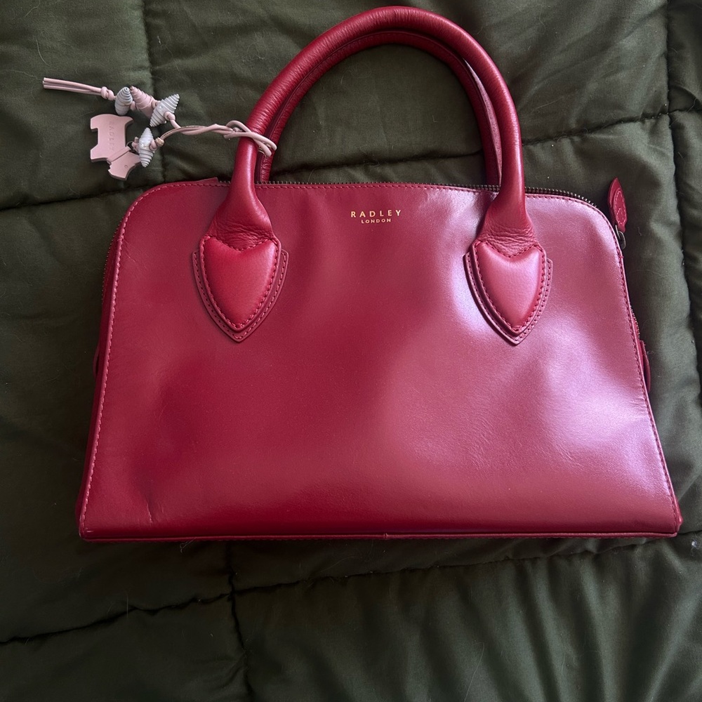 Radley London Burgundy Leather Satchel